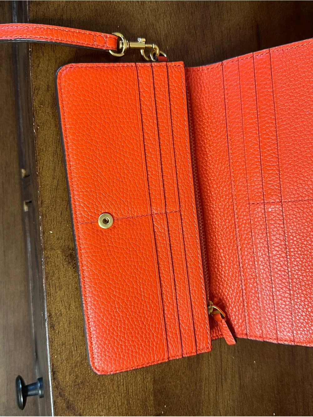 Tory Burch RARE Seahorse Print Slim Wallet Wristlet